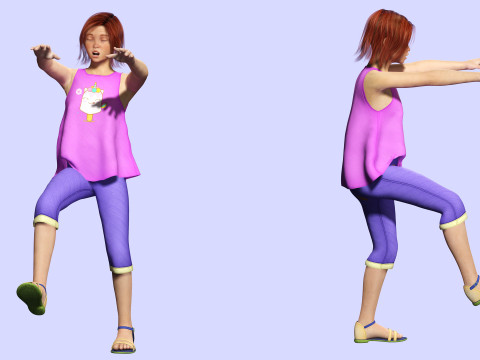 Jesyka-Realistic girl 3D Модель
