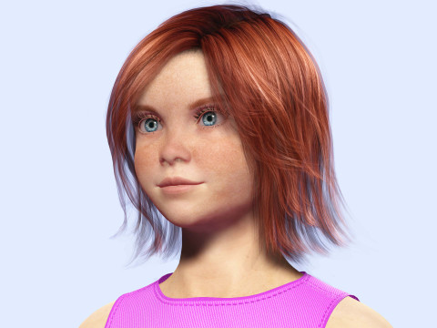 Jesyka-Realistic girl 3D Модель