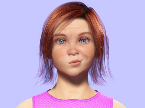 Jesyka-Realistic girl 3D Модель