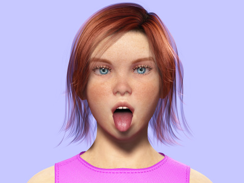 Jesyka-Realistic girl 3D Модель