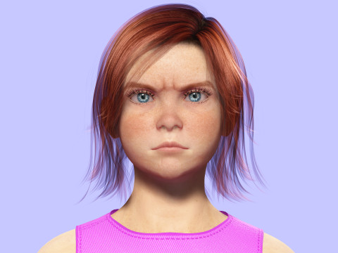 Jesyka-Realistic girl 3D Модель