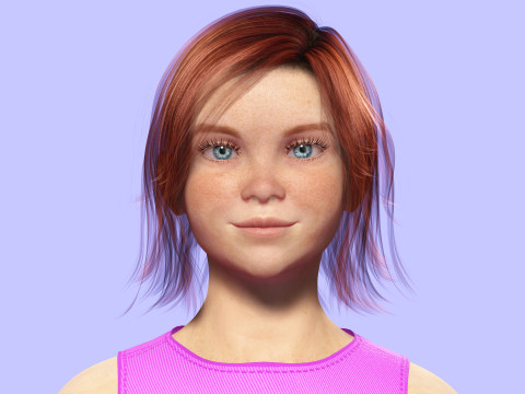 Jesyka-Realistic girl 3D Модель
