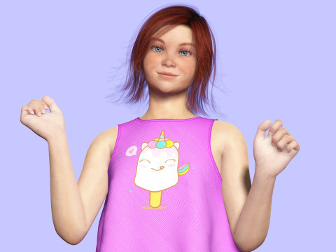 Jesyka-Realistic girl 3D Модель