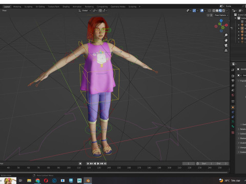 Jesyka-Realistic girl 3D Модель