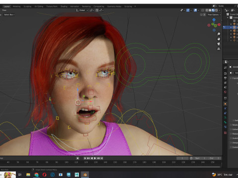 Jesyka-Realistic girl 3D Модель