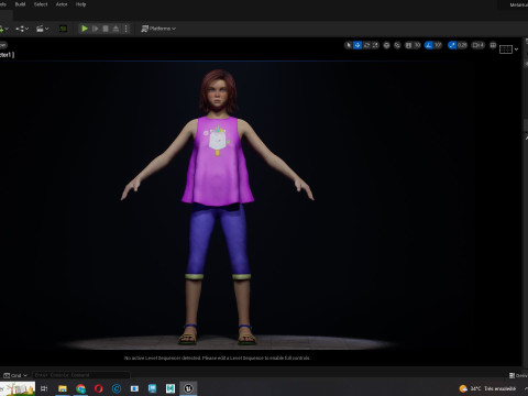 Jesyka-Realistic girl 3D Модель
