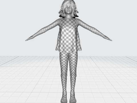 Jesyka-Realistic girl 3D Модель