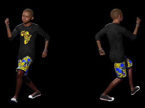 Ayo-Child Of The Savanna Ready 3D Model