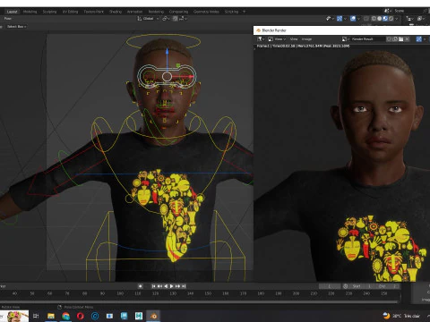 Ayo-Child Of The Savanna Ready 3D Model