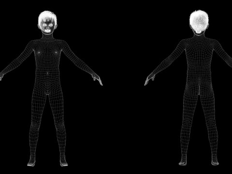 Joe-Realistic Asian Boy 3D-Modell