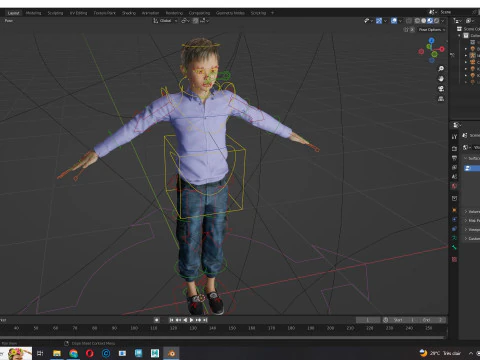 Joe-Realistic Asian Boy 3D Model