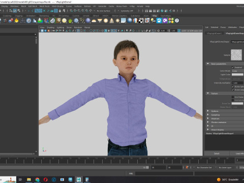 Joe-Realistic Asian Boy 3D-Modell