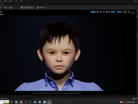 Joe-Realistic Asian Boy 3D-Modell