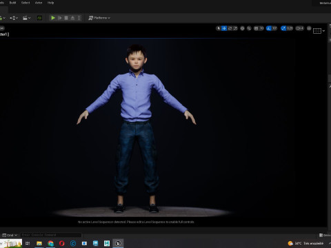 Joe-Realistic Asian Boy 3D-Modell