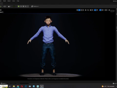 Joe-Realistic Asian Boy 3D Model