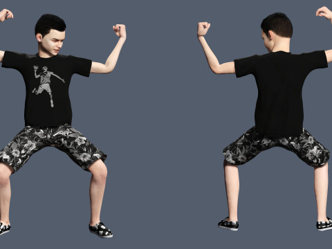 Adam-Realistic Boy 3D 모델
