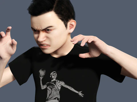 Garoto Adam-Realista Modelo 3D