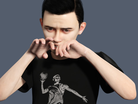 Adam-Realistic Boy 3D 모델