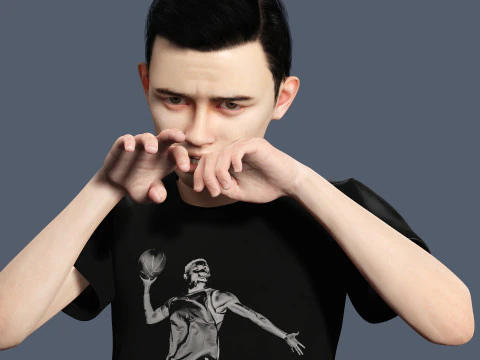 Garoto Adam-Realista Modelo 3D