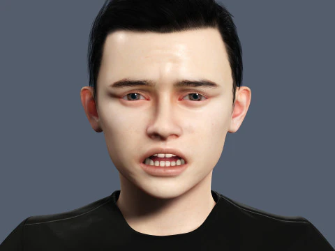 Garoto Adam-Realista Modelo 3D