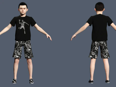 Garoto Adam-Realista Modelo 3D