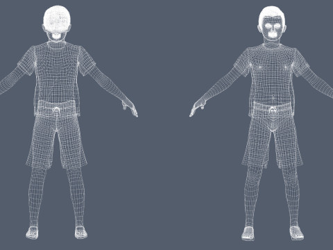 Adam-Realistic Boy 3D 모델