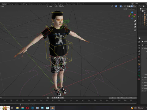 Garoto Adam-Realista Modelo 3D