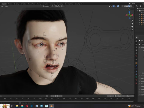 Garoto Adam-Realista Modelo 3D