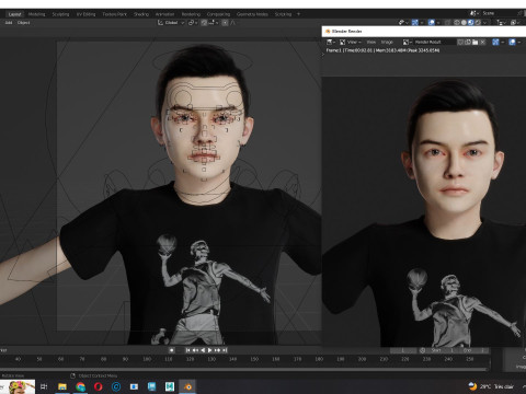 Adam-Realistic Boy 3D 모델