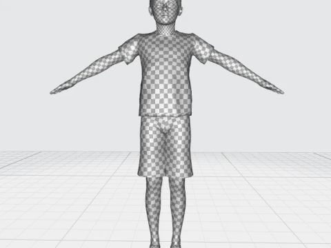 Garoto Adam-Realista Modelo 3D