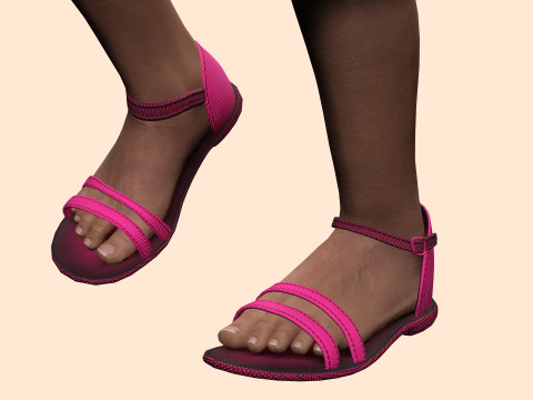 Kimani-Realistic African girl 3D 모델
