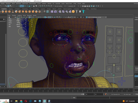 Kimani-Realistic African girl 3D 모델