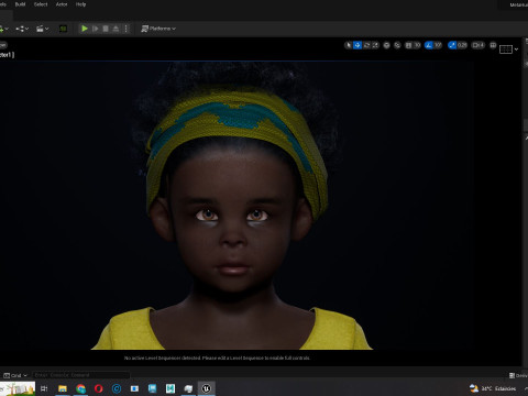 Kimani-Realistic African girl 3D 모델