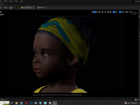 Kimani-Realistic African girl 3D 모델