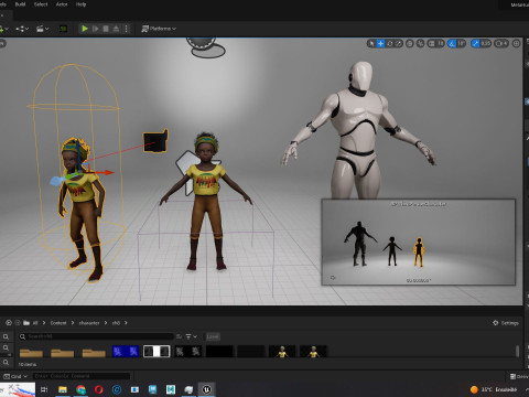 Kimani-Realistic African girl 3D 모델