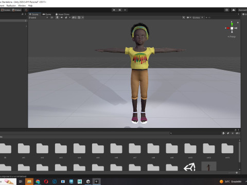 Kimani-Realistic African girl 3D 모델