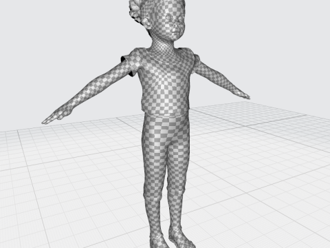 Kimani-Realistic African girl 3D 모델