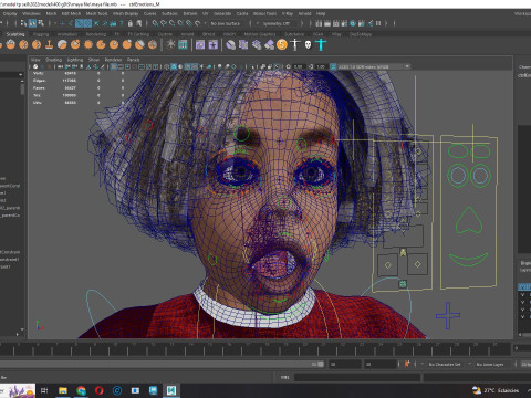 Ada-Realistic African child 3D मॉडल
