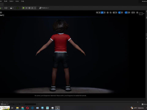 Ada-Realistic African child 3D Model