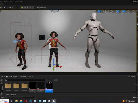 Ada-Realistic African child 3D Model
