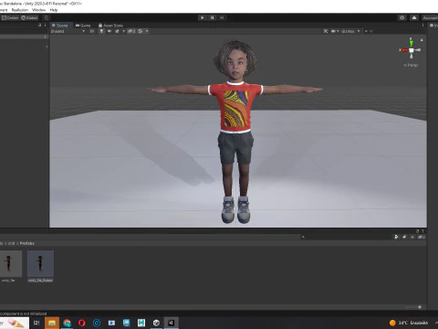 Ada-Realistic African child 3D Model