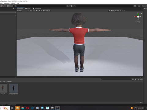 Ada-Realistic African child 3D मॉडल