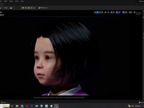 Yuna-Realistic Korean girl Modello 3D