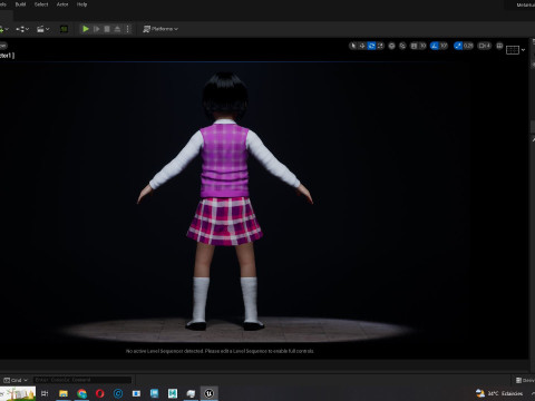 Yuna-Realistic Korean girl Modello 3D