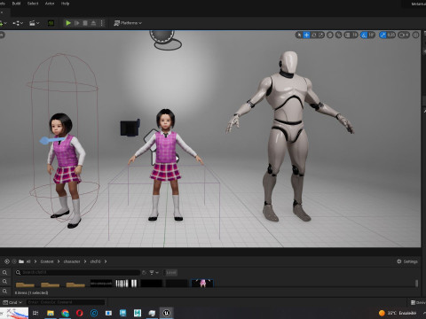 Yuna-Realistic Korean girl Modello 3D
