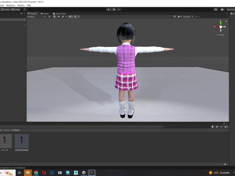 Yuna-Realistic Korean girl Modello 3D