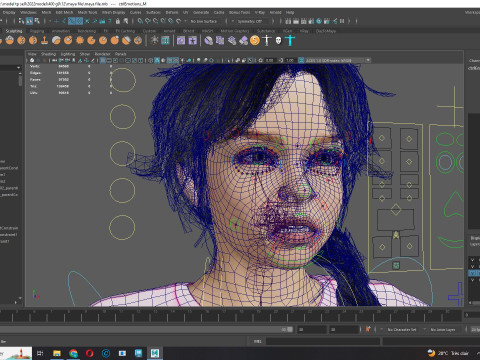 Merry-realistic sweet girl Modèle 3D