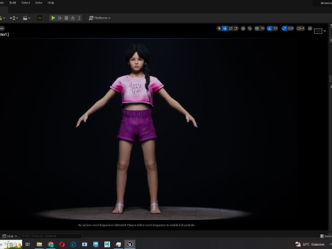 Merry-realistic sweet girl Modèle 3D