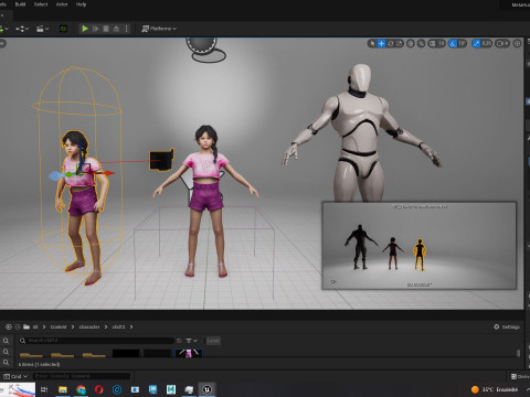 Merry-realistic sweet girl Modèle 3D