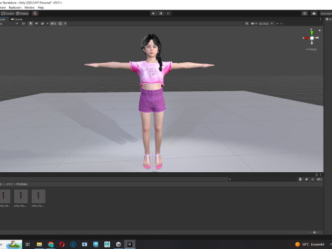 Merry-realistic sweet girl Modèle 3D